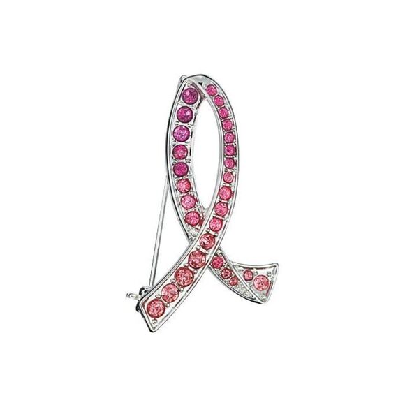 AVON "PINK HOPE OMBRE RIBBON PIN" (BREAST CANCER) ~ NEW!!! - Picture 5 of 5